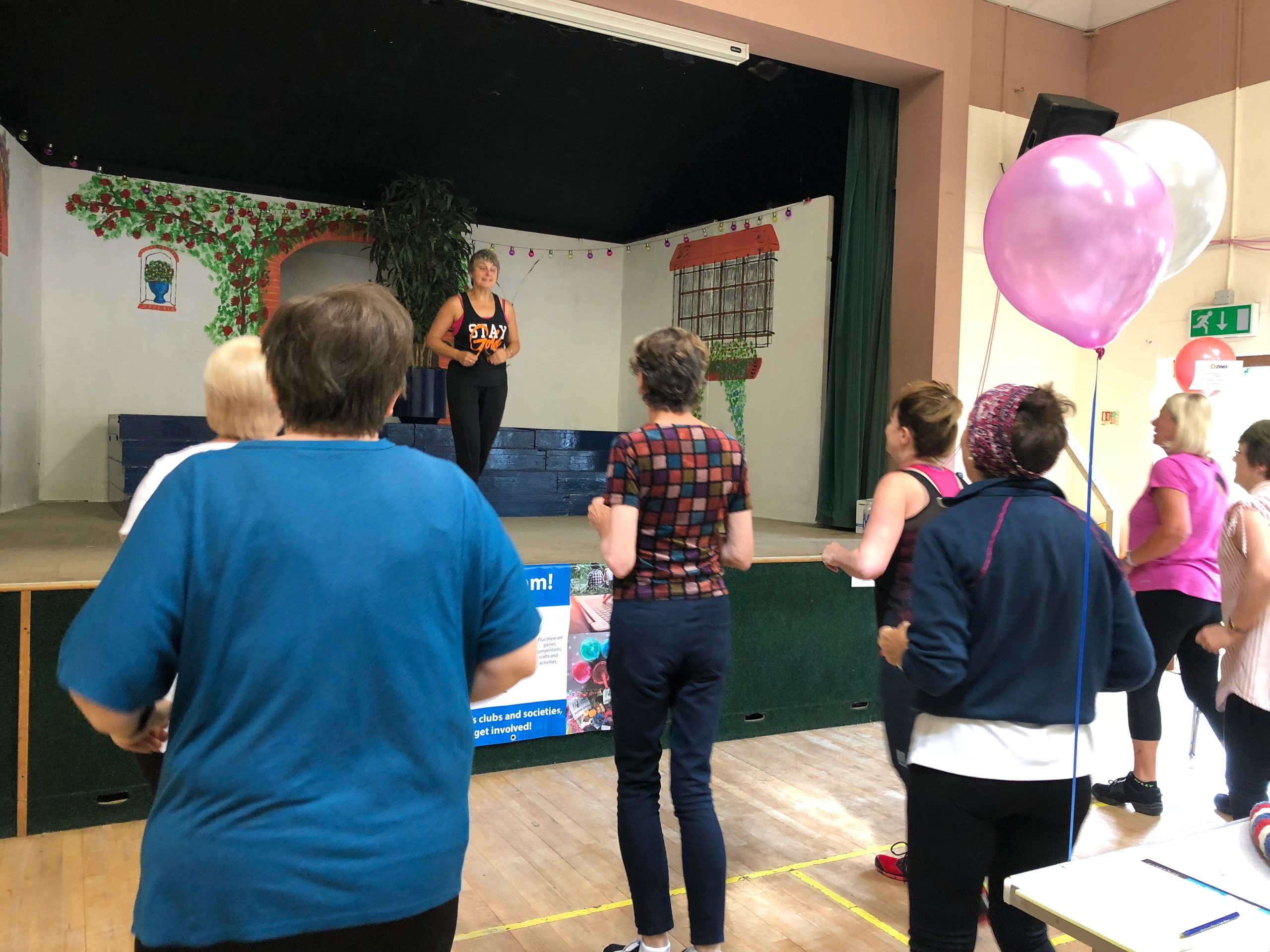 Zumba class participants